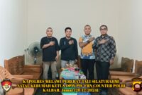 Kapolres Melawi sambangi Ketua DPW FRN Counter Polri Kalbar Rabi 