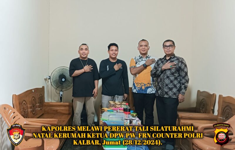 Kapolres Melawi sambangi Ketua DPW FRN Counter Polri Kalbar Rabi 