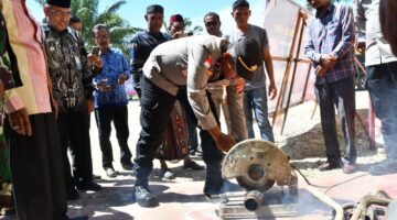 Komitmen Polsek Peureulak Barat Jaga Kenyamanan Warga, Puluhan Knalpot Brong Dimusnahkan