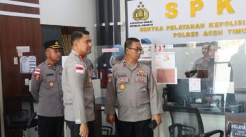 Kapolres Aceh Timur Cek Ruang Pelayanan Publik: Berikan Pelayanan Yang Humanis dan Optimal ke Masyarakat