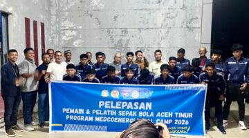 SEBANYAK 15 PESEBAK BOLA MUDA ACEH TIMUR DIBOYONG LATIHAN KE PSS SLEMAN