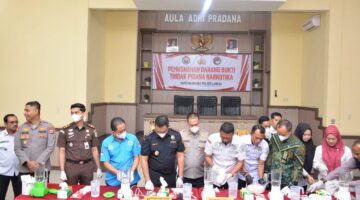 Polres Langsa Musnahkan 3,09 Kg Sabu dan 13,74 Kg Ganja, 38.461 Jiwa Diklaim Terselamatkan