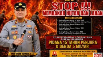 Cegah Karhutla, Kapolres Aceh Timur Imbau Masyarakat Tidak Membakar Hutan dan Lahan