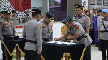 Tongkat Komando Polres Aceh Timur Beralih ke AKBP Aris Cai Dwi Susanto